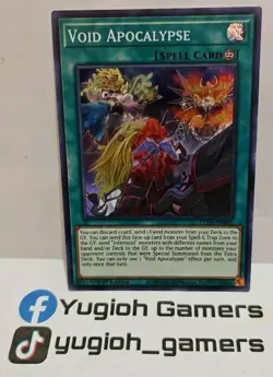 YUGIOH VOID APOCALYPSE ETCO-EN065 1 ST EDITION SUPER LIGHT PLAYED - Image 1