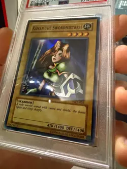 2003 YU-GI-OH! PROMO WCS-WORLD CHAMP SER #001 KANAN THE SWORDMISTRESS PSA 9 - Image 3