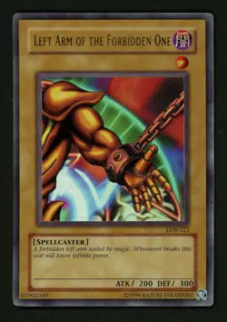 Left Arm Of The Forbidden One LOB-123 Lightly Played LP Ultra Rare Holo Yugioh - Image 1