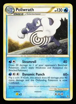 Poliwrath 21/95 Rare Unleashed Pokemon Card - Image 1