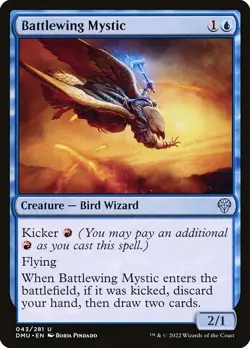 (3x FOIL) BATTLEWING MYSTIC - Dominaria United - MTG Magic the Gathering Card - Image 1
