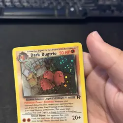 Pokemon Team Rocket Card 6/82 Dark Dugtrio UNLIMITED EDITION ~ SWIRL 🌀 - Image 5