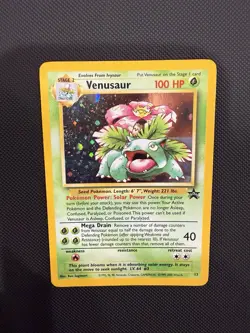 Pokemon TCG Venusaur Holo Card 13/53 WOTC Promo Vintage 1999 Black Star - Image 1