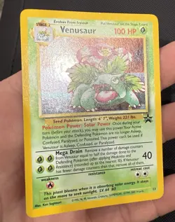Pokemon TCG Venusaur Holo Card 13/53 WOTC Promo Vintage 1999 Black Star - Image 2