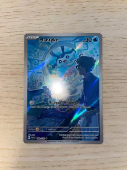 Mantyke 189/182 Sv04: Paradox Rift Holo Illustration Rare Pokemon TCG Card NM/M - Image 2