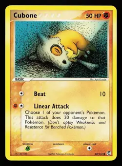 Cubone 60/112 Common EX FireRed & LeafGreen Pokemon Card - Image 1