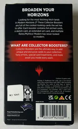 MTG MAGIC THE GATHERING MODERN HORIZON 2 • COLLECTOR BOOSTER PACK • 15 CARDS - Image 2