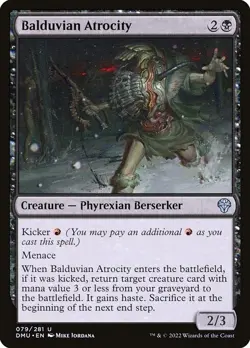 (3x FOIL) BALDUVIAN ATROCITY - Dominaria United - MTG Magic the Gathering Card - Image 1