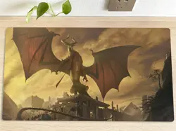 MTG Nicol Bolas Table Playmat TCG CCG Pad Trading Card Game Mat Mousepad & Bag - Image 1