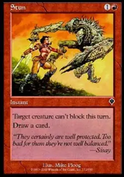 Stun - Medium Play MTG Invasion - Image 1
