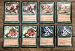 8 MTG Magic The Gathering Spike Soldier, Feeder, Breeder Worker Stronghold Cards - Image 1