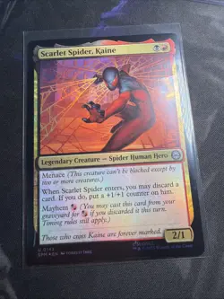 NM Foil Scarlet Spider, Kaine, MTG, Marvel's Spider-Man, Magic, 143 - Image 2
