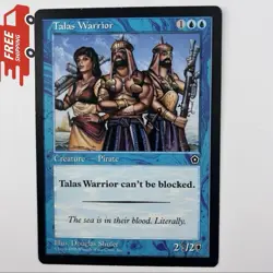 MTG Talas Warrior Portal Second Age Magic The Gathering TCG Card Ships Free - Image 1