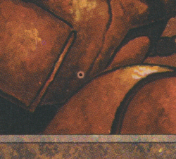 Miscut Brass Man MP 4th Edition 1995 MTG Magic Error Misprint Alpha Cut Corners! - Image 2