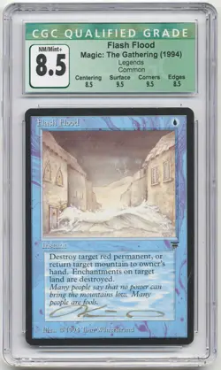 Graded Gold Signed Flash Flood CGC Legends Artist Tom Wanerstrand MTG Misprint! - Image 1