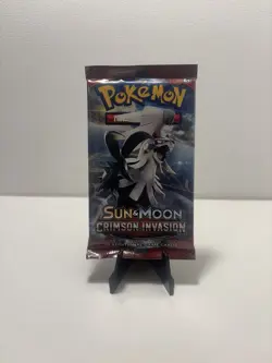 Pokemon Sun and Moon Crimson Invasion Factory Sealed Pack 10 Cards - Image 1