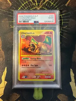 Pokemon Charizard 103/100 Stormfront PSA 2 - Image 1