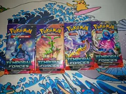 Pokemon Temporal Forces Booster Packs (X4) - New & Sealed - Image 3