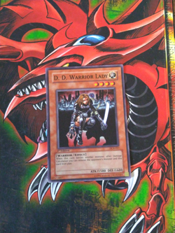 D.D. Warrior Lady - DCR-027 - Super Rare - 1st Edition Yugioh HP - Image 1