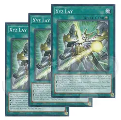 Yugioh - Xyz Lay x 3 - 1st Edition NM - Plus Free Holo Card - Image 1