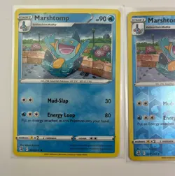 3 Card Lot Mudkip Marstomp Pokemon Tcg Reverse Holo - Image 2