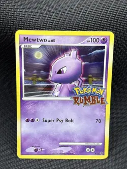 Mewtwo 9/16 Holo Promo Cosmos Foil Nintendo Pokemon TCG Card Rumble 2009 - Image 1