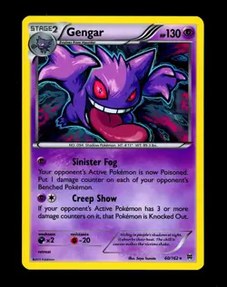 2015 Pokemon GENGAR Breakthrough HOLO Foil Rare XY Series Set Card 60/162 NM - Image 3