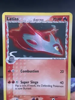 Pokemon Card Latias 21/110 EX Holon Phantoms Reverse Holo Played - Image 2