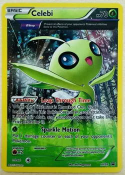 Celebi XY93 - Black Star Promo Full Art Cosmos Holo - Pokemon TCG Card [NM] - Image 1