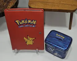 Vintage Pokemon Yu-Gi-Oh! Binder 100+ Cards Mewtwo Dark Magician Holo Lot - Image 1