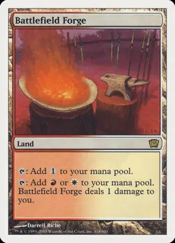 Battlefield Forge 9th Edition NM Land Rare MAGIC THE GATHERING CARD ABUGames - Image 1