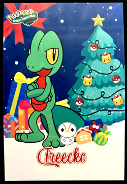 Treecko Ice Holo Pokemon 2024 Card Database Merry Christmas - Image 1