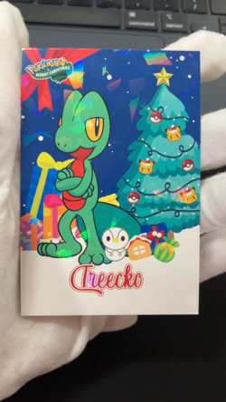 Treecko Ice Holo Pokemon 2024 Card Database Merry Christmas - Image 2