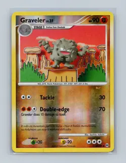 Graveler 37/99 Reverse Holo Arceus Pokemon Card MP - Image 1