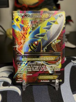 Mega Sharpedo EX Holo Pokemon Promo Card XY200a Alternate Art 2017 - Image 1
