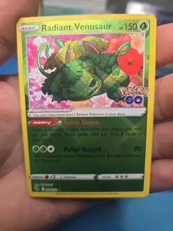 Radiant Venusaur 4/78 Pokemon Go Card - Image 1