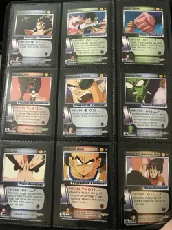 Dragon Ball Z DBZ Collectible Score Card Set Saiyan Saga 40+ Cards Vintage Lot!! - Image 2