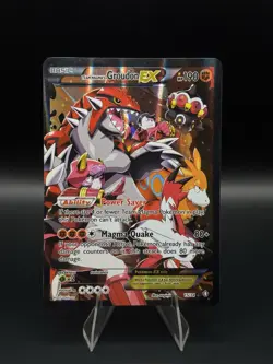 Team Magma's Groudon EX (Full Art) 15/34 Double Crisis Holo Pokemon Card - Image 1