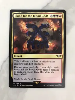 Blood for the Blood God! MTG Magic the Gathering Card NM Near Mint Warhammer 40K - Image 1