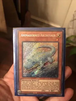 YU-GI-OH! Animadorned Archosaur 1st Edition Rare Card TCG Yugioh In Sleeve - Image 1