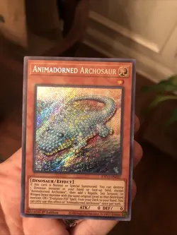 YU-GI-OH! Animadorned Archosaur 1st Edition Rare Card TCG Yugioh In Sleeve - Image 2