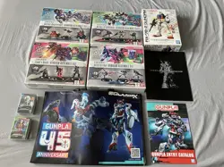 Gundam Card Game Starter Deck + Assemble Set Lot: ST01A, 02A, 03A, 04A + Extras - Image 1