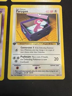 4 Pokemon Cards - Neo, Gym Hero, Team Rocket, Bundle - Vintage, All 1st edition! - Image 4