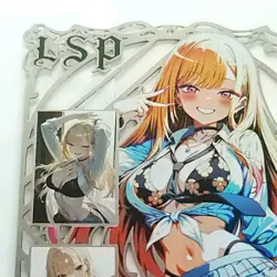 Marin Kitagawa Silver Metal Card LSP Goddess Story Waifu Serial #023/200 Anime - Image 2