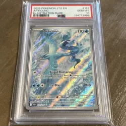 2025 POKEMON CARD JOURNEY TOGETHER ARTICUNO #161 ILLUSTRATION RARE PSA 10 GEM MT - Image 2