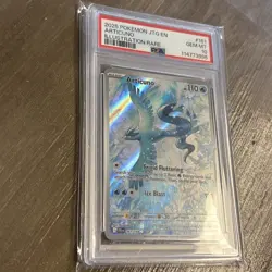 2025 POKEMON CARD JOURNEY TOGETHER ARTICUNO #161 ILLUSTRATION RARE PSA 10 GEM MT - Image 3