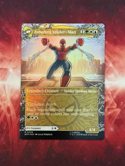 2025 Magic The Gathering Spider-Man Peter Parker Amazing Spider-Man 0208 FOIL - Image 1