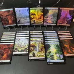 MTG Bloomburrow 36 Full Art Basic Land Lot with Foils Magic The Gathering BLB NM - Image 1
