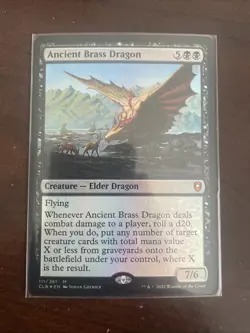 Ancient Brass Dragon Commander Legends: Battle for Baldur's Gate Foil - Image 1