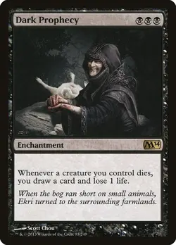 Dark Prophecy: MtG Magic the Gathering Core Set 2014 Rare - Image 1